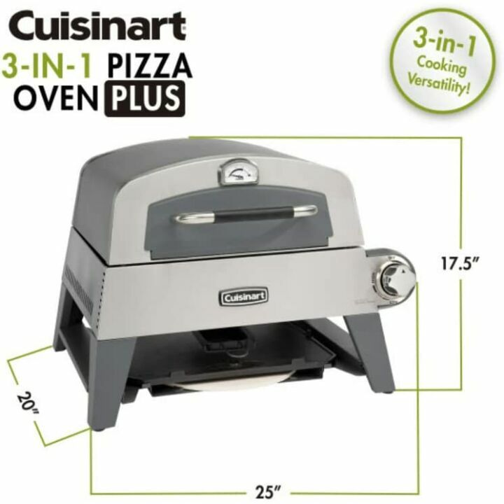 Cuisinart CGG-403: 3-in-1 Pizza Oven & Grill