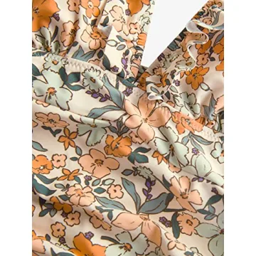 CUPSHE Floral Print Tummy Control One Piece Swimsuit for Women