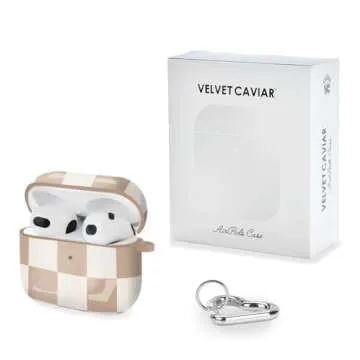Stylish Velvet Caviar AirPods 3 Case with Keychain