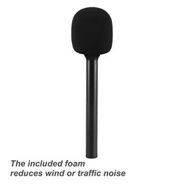 CaTeFo Microphone Interview Handle Interview GO Handheld Adapter with Foam for RODE Wireless GO DJI Mic DJI Mic2 and Other Wireless Transmitter with Cold Shoe StarRig-S
