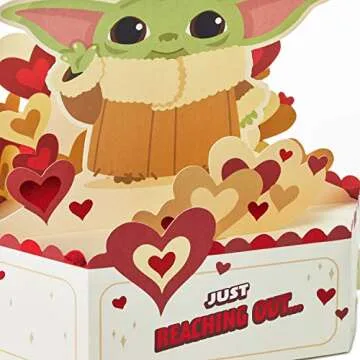 Hallmark Baby Yoda Pop Up Card for Valentine’s Day and More