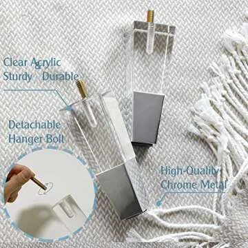 Acrylic Furniture Legs Set of 4 for Modern Home Decor