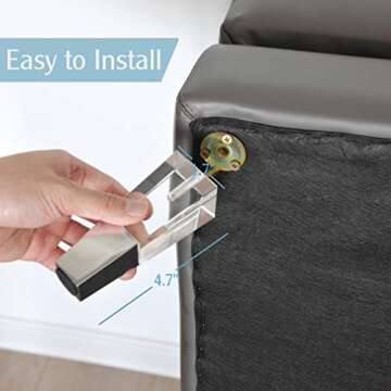 Acrylic Furniture Legs Set of 4 for Modern Home Decor