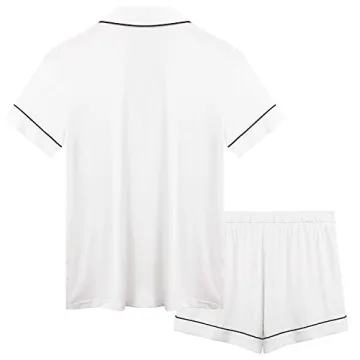 Joyaria All White Two-Piece Women's Pajama Set Comfort