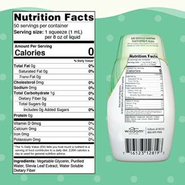 SweetLeaf SteviaClear Sweet Drops - Natural Stevia Liquid Sweetener, Squeezable Stevia Drops, No Bit...