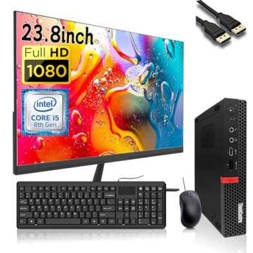 Lenovo ThinkCentre M720q Tiny Desktop Bundle