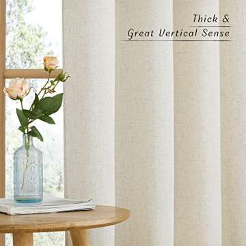Stunning NICETOWN Semi Sheer Linen Curtains for Elegant Homes