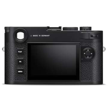Leica M11-P Camera with 60MP BSI CMOS Sensor with Triple Resolution Technology and 256GB Internal Memory (Black)