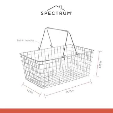 Spectrum Wire Baskets - Versatile Storage Bins for Home
