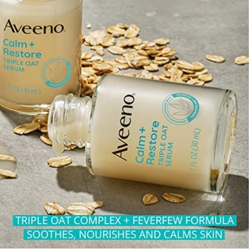 Aveeno Triple Oat Serum for Sensitive Skin - Hydrating & Lightweight