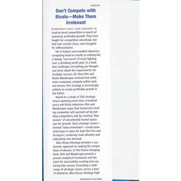 Blue Ocean Strategy: Uncontested Market Insights by W. Chan Kim