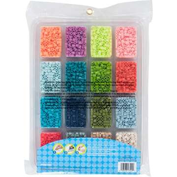Engaging Perler Tropical Colors Fuse Bead Tray - 4000pcs for Creative Kids