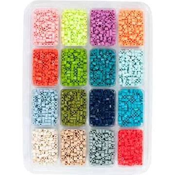 Perler Tropical Colors Fuse Bead Tray for Kids Crafts 4000pcs