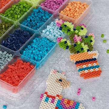 Perler Tropical Colors Fuse Bead Tray for Kids Crafts 4000pcs