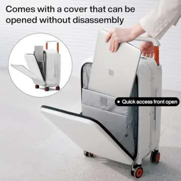 Mixi Carry On Luggage - Luxury Design and Durability with Wide Handle