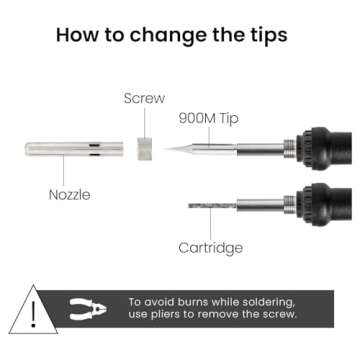 Soldering Iron Kit, 60W Soldering Iron Adjustable Temperature 25-in-1, 5 Solder Tips, Solder Wire, Desoldering Pump, Wire Cutter, Heatshrink Tubes Welding Kit for Electronics Repair Hobby 110V US Plug