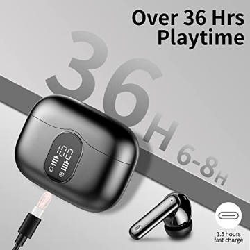 Noise Cancelling Wireless Earbuds with 36H Playtime