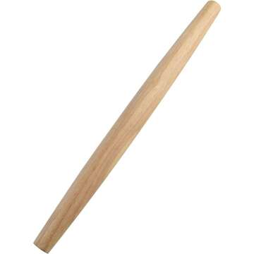 18" French Rolling Pin for Perfect Pastry & Dough