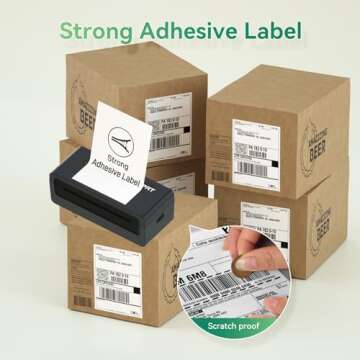 iDPRT Shipping Labels - 4x6 Thermal Address Labels for Office
