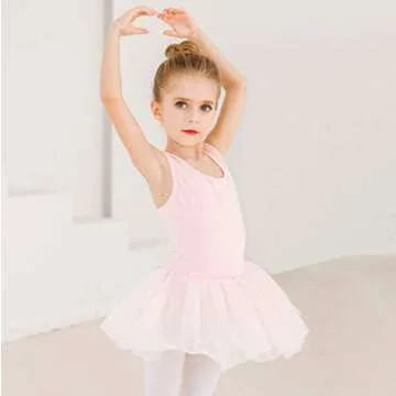 Stelle Ballet Leotards for Girls with Tutu Design