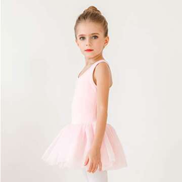 Stelle Ballet Leotards for Girls with Tutu Design