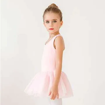 Stelle Ballet Leotards for Girls with Tutu Design