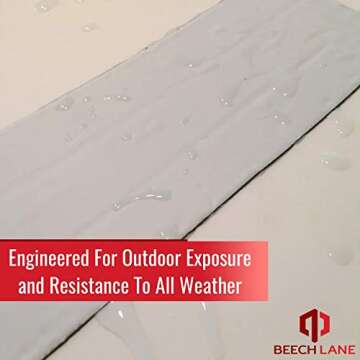 Beech Lane RV Roof and Leak Permanent Repair Tape 4" x 50', Permanently Stops Camper Roof Leaks, UV and Weatherproof Sealant