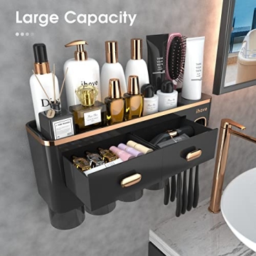 iHave Wall Mounted Toothbrush Holder with Dispensing Feature