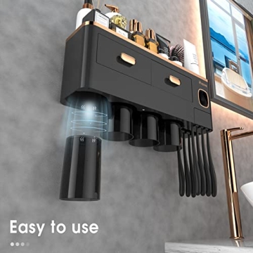 iHave Wall Mounted Toothbrush Holder with Dispensing Feature