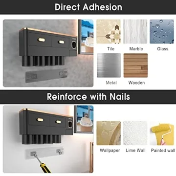 iHave Wall Mounted Toothbrush Holder with Dispensing Feature