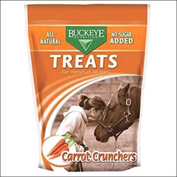 Buckeye Nutrition Horse Tack Digestible Healthy Carrot Treats 4 Lbs