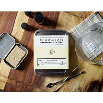 The Cocktail Box - Cocktail Travel Kit Make Premium Had Crafted Cocktails - Bar Mixology Mix - 4 Kit...