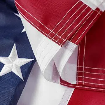 American Flag 3x5 ft: Longest Lasting US Flag, Made From Nylon, Embroidered Stars, Sewn Stripes, Brass Grommets, UV Protection Perfect for Outdoors! USA Flag