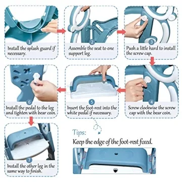 GrowthPic Potty Training Seat with Step Stool for Kids