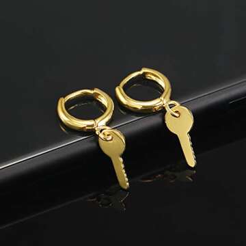 Chic 18K Gold Plated Small Hoop Earrings for Women