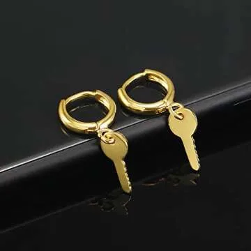 Chic 18K Gold Plated Small Hoop Earrings for Women