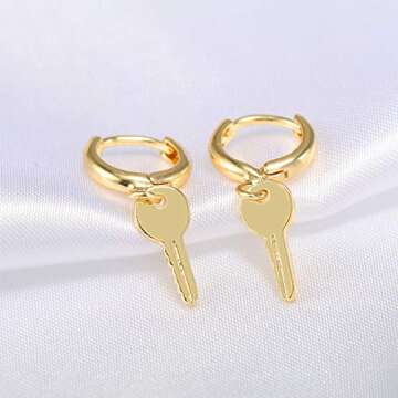 Chic 18K Gold Plated Small Hoop Earrings for Women