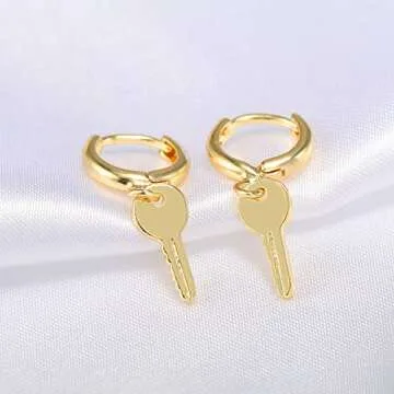 Chic 18K Gold Plated Small Hoop Earrings for Women