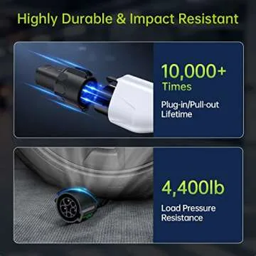 Syncwire J1772 to Tesla Adapter for Easy Charging, 60A/240V AC, SAE J1772 Charger Adapter Compatible with Model 3/Y/S/X, Protective Shield & Portable Storage Pouch Included