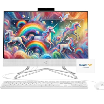 HP 22 inch All-in-One Desktop PC • 2024 Latest Model • Microsoft Office Trial • FHD Display ?...