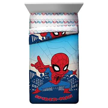Jay Franco Marvel Super Hero Adventures Go Spidey 4 Piece Toddler Bed Set – Super Soft Microfiber ...