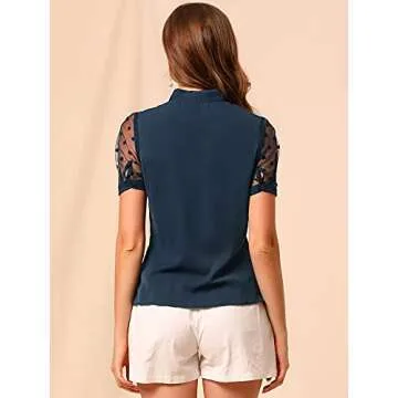 Chic Bow Tie Neck Blouse for Stylish Women