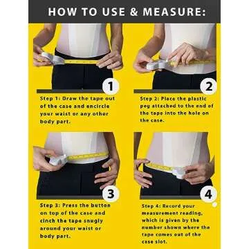 Perfect Body Tape Measure - 80 Inch Automatic Telescopic Tape Measure - Retractable Measuring Tape for Body: Waist, Hip, Bust, Arms, and More (White - 80 inch)