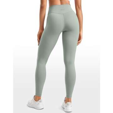 INGIA Womens High Waisted Lounge Yoga Legging 25" Butt Lifting Workout No Front Seam Tummy Control G...