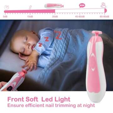 OTTOLIVES Electric Baby Nail Trimmer for Safe Grooming