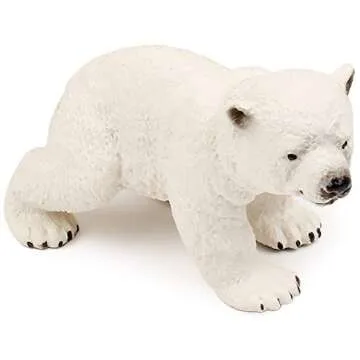 UANDME Polar Animal Toy Figurines Set, Includes Polar Bear Family & Emperor Penguin Family Figures