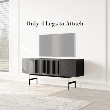 POVISON Fully Assembled TV Stand for 65+ Inch TVs