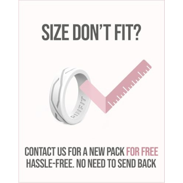 Rinfit Silicone Rings - Stylish Rubber Wedding Bands for Women