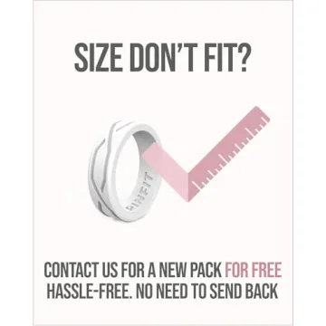 Rinfit Silicone Rings - Stylish Rubber Wedding Bands for Women