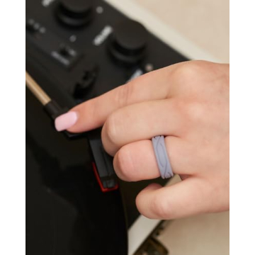 Rinfit Silicone Rings - Stylish Rubber Wedding Bands for Women